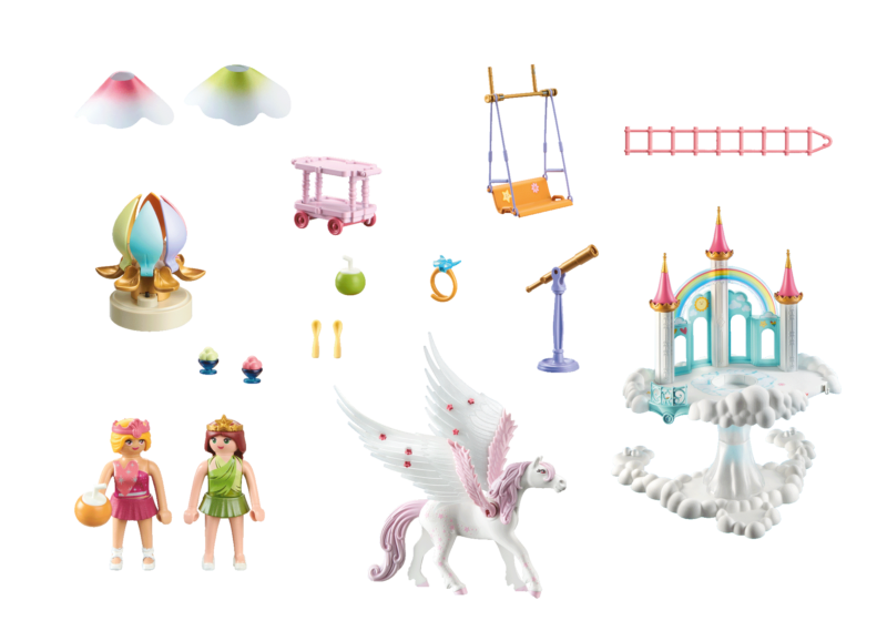 PLAYMOBIL Princess Magic: Himmlisches Regenbogenschloss - Puppenkönig, der  PLAYMOBIL ® - Spezialist